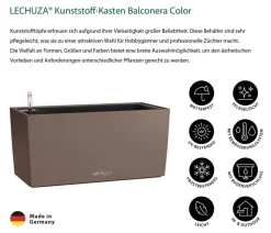 LECHUZA® Kunststoff-Kasten Balconera Color, rechteckig Braun Best