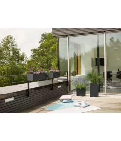 LECHUZA® Pflanzkübel & Blumenkästen|Lechuza Pflanzgefäße & Töpfe > Kunststoff-Kasten Balconera Stone, rechteckig