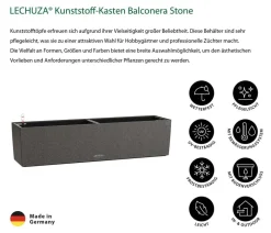 LECHUZA® Pflanzkübel & Blumenkästen|Lechuza Pflanzgefäße & Töpfe > Kunststoff-Kasten Balconera Stone, rechteckig