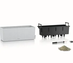 LECHUZA® Pflanzkübel & Blumenkästen|Lechuza Pflanzgefäße & Töpfe - Kunststoff-Kasten Balconera Color, rechteckig Hellbraun