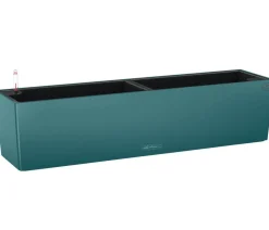 LECHUZA® Pflanzkübel & Blumenkästen|Lechuza Pflanzgefäße & Töpfe - Kunststoff-Kasten Balconera Color, rechteckig Dunkelblau
