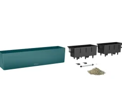LECHUZA® Pflanzkübel & Blumenkästen|Lechuza Pflanzgefäße & Töpfe - Kunststoff-Kasten Balconera Color, rechteckig Dunkelblau