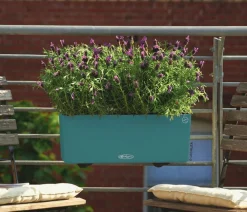 LECHUZA® Pflanzkübel & Blumenkästen|Lechuza Pflanzgefäße & Töpfe - Kunststoff-Kasten Balconera Color, rechteckig Dunkelblau