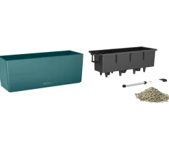 LECHUZA® Pflanzkübel & Blumenkästen|Lechuza Pflanzgefäße & Töpfe - Kunststoff-Kasten Balconera Color, rechteckig Dunkelblau