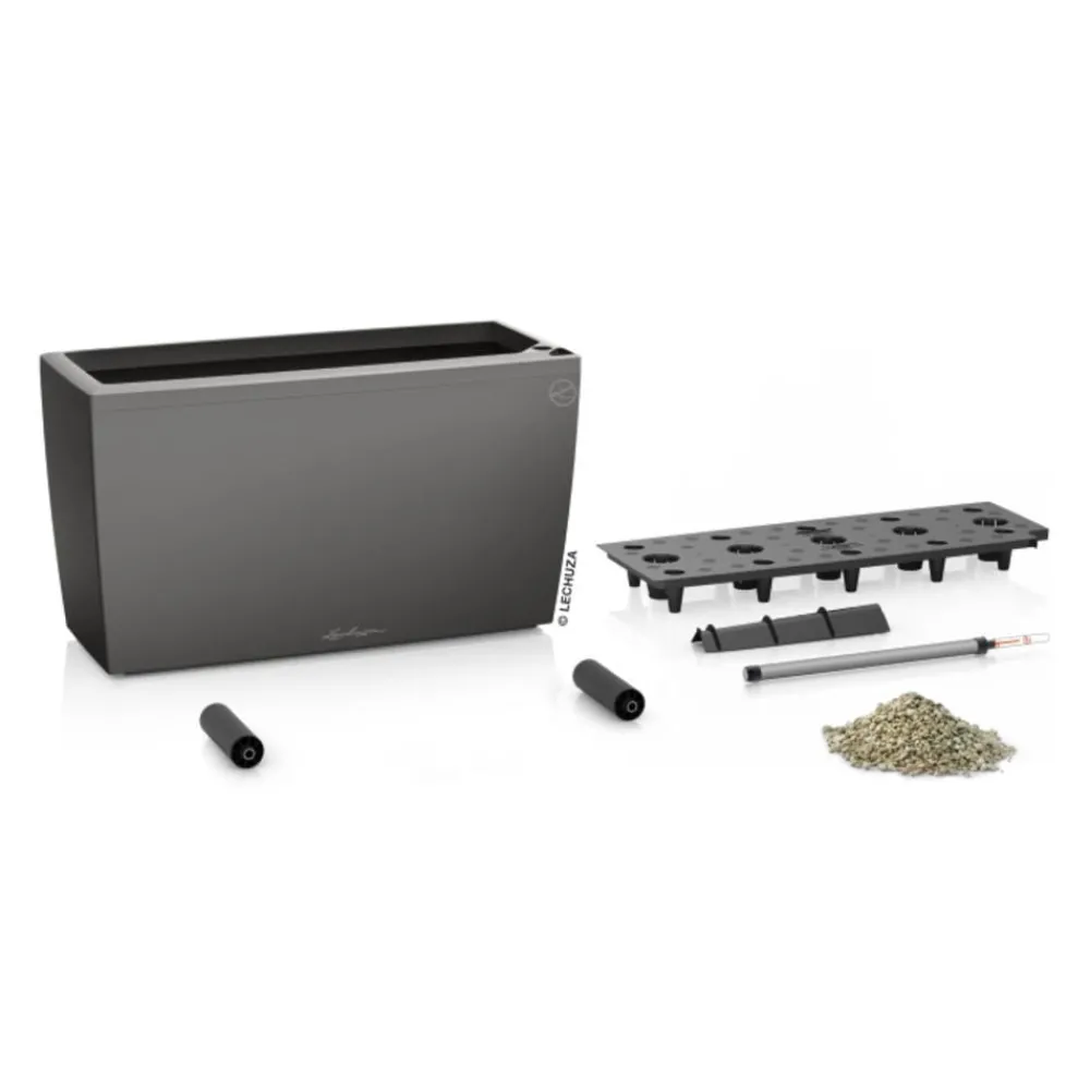 LECHUZA® Pflanzkübel & Blumenkästen|Lechuza Pflanzgefäße & Töpfe > Kunststoff-Kasten CARARO All-in-One-Set, rechteckig, ca. B75/H43/T30 cm