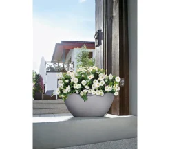 LECHUZA® Blumenampeln & -Schalen|Lechuza Pflanzgefäße & Töpfe > Kunststoff-Schale 'Cubeto Stone', rund
