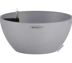 LECHUZA® Blumenampeln & -Schalen|Lechuza Pflanzgefäße & Töpfe > Kunststoff-Schale 'Cubeto Stone', rund