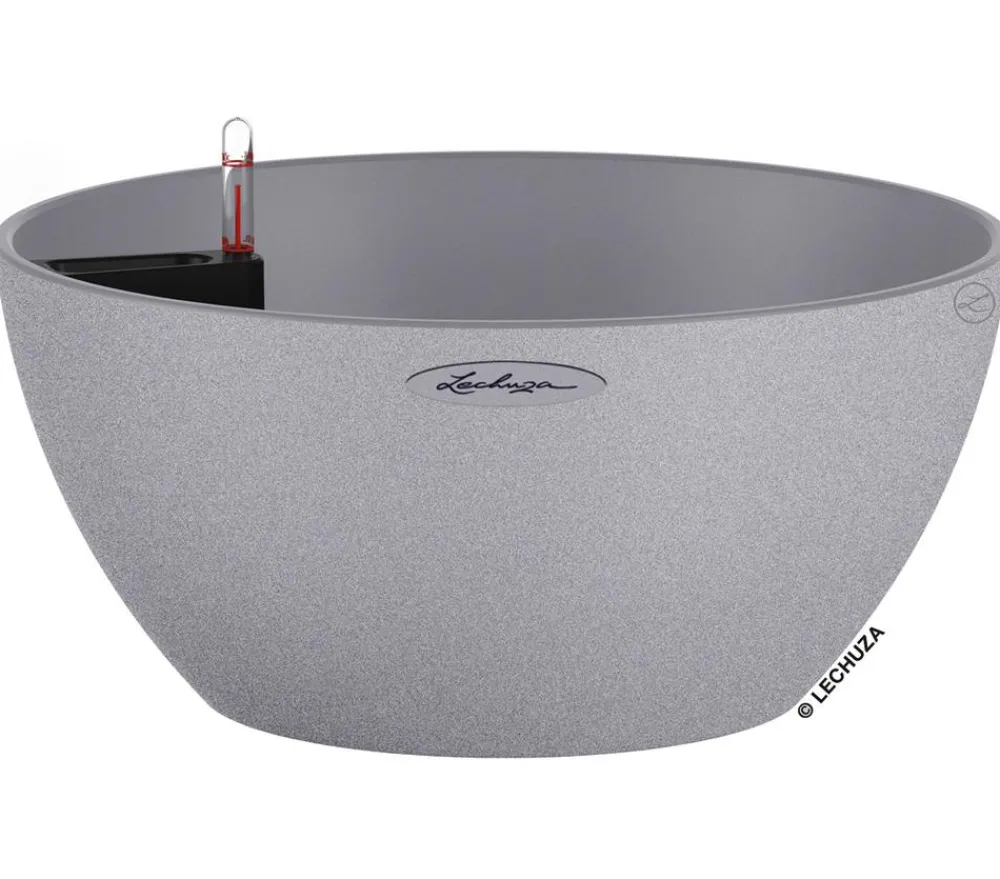 LECHUZA® Blumenampeln & -Schalen|Lechuza Pflanzgefäße & Töpfe > Kunststoff-Schale 'Cubeto Stone', rund