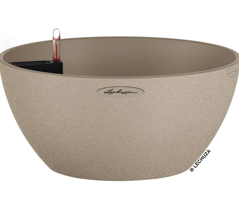 LECHUZA® Blumenampeln & -Schalen|Lechuza Pflanzgefäße & Töpfe > Kunststoff-Schale 'Cubeto Stone', rund