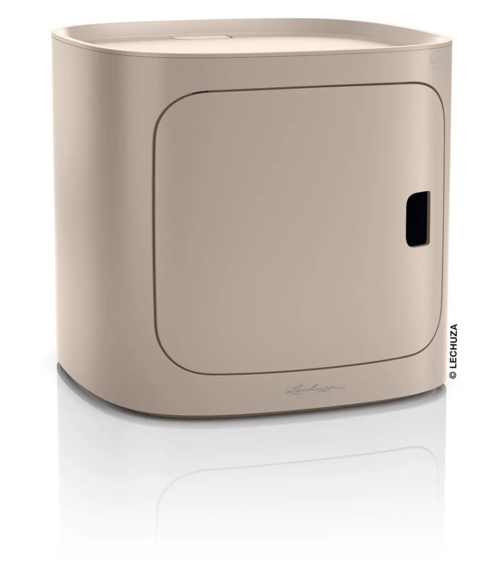 LECHUZA® Lechuza Pflanzgefäße & Töpfe - Kunststoff-Stapelmodul PILA Color Storage, quadratisch, ca. B35/H33/T35 cm Beige