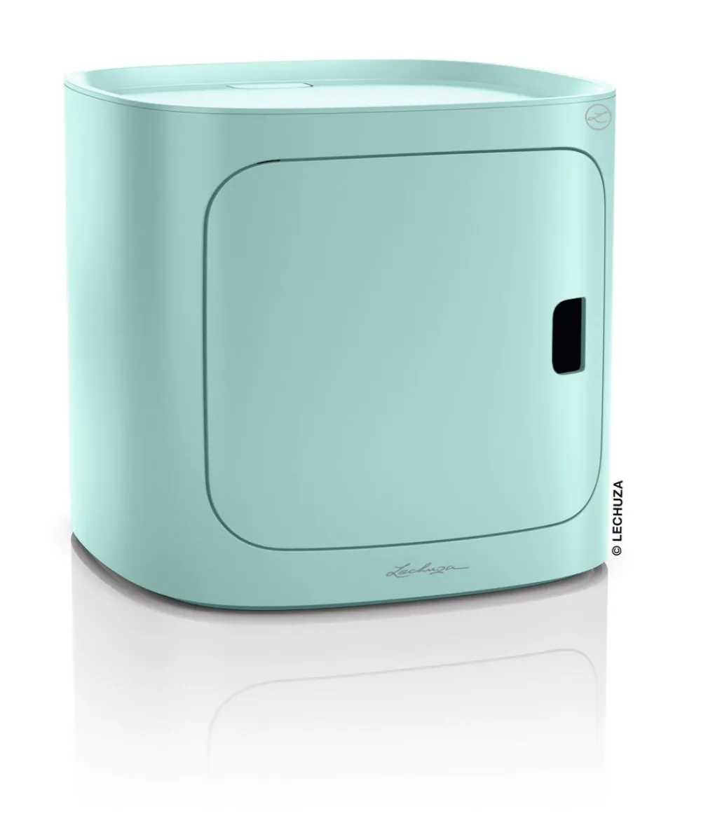 LECHUZA® Lechuza Pflanzgefäße & Töpfe - Kunststoff-Stapelmodul PILA Color Storage, quadratisch, ca. B35/H33/T35 cm Türkis