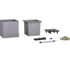 LECHUZA® Lechuza Pflanzgefäße & Töpfe|Blumentöpfe & Übertöpfe > Kunststoff-Topf Canto Stone, quadratisch