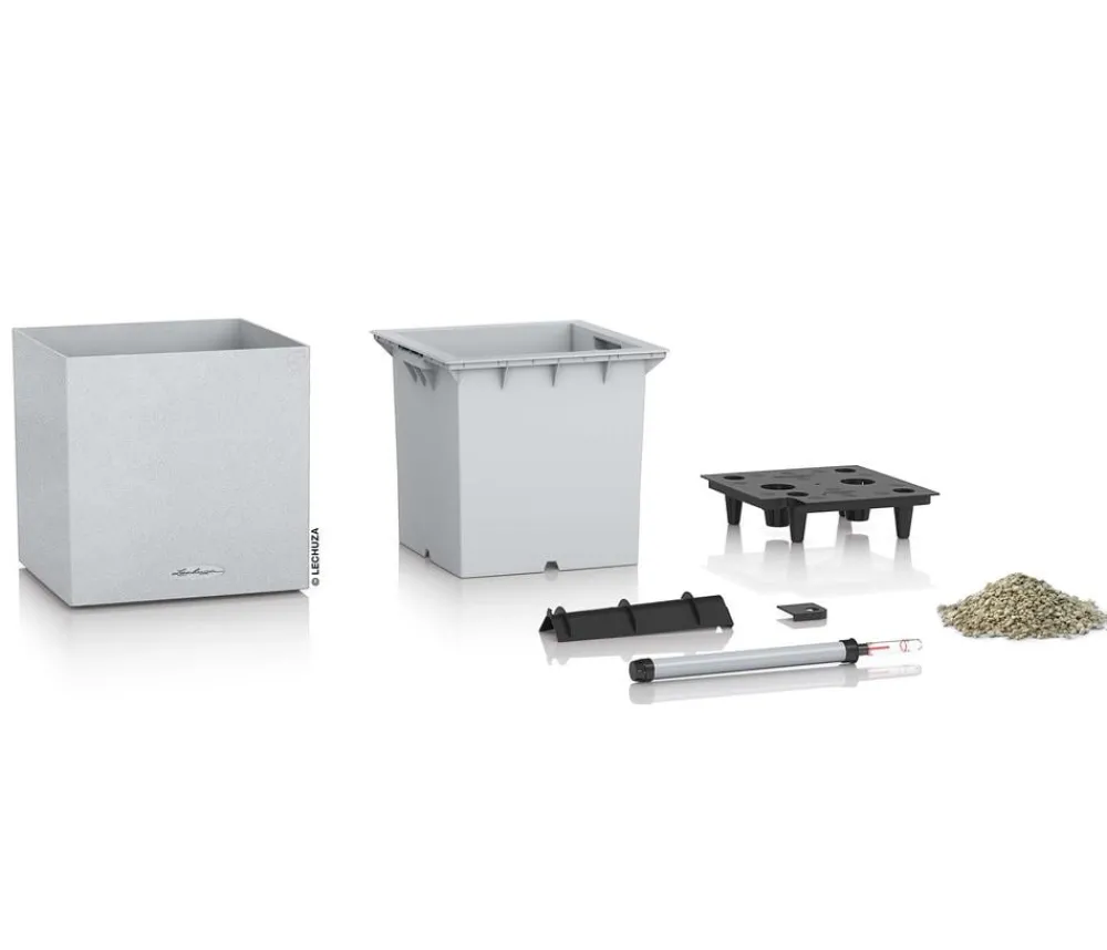 LECHUZA® Lechuza Pflanzgefäße & Töpfe|Blumentöpfe & Übertöpfe > Kunststoff-Topf Canto Stone, quadratisch
