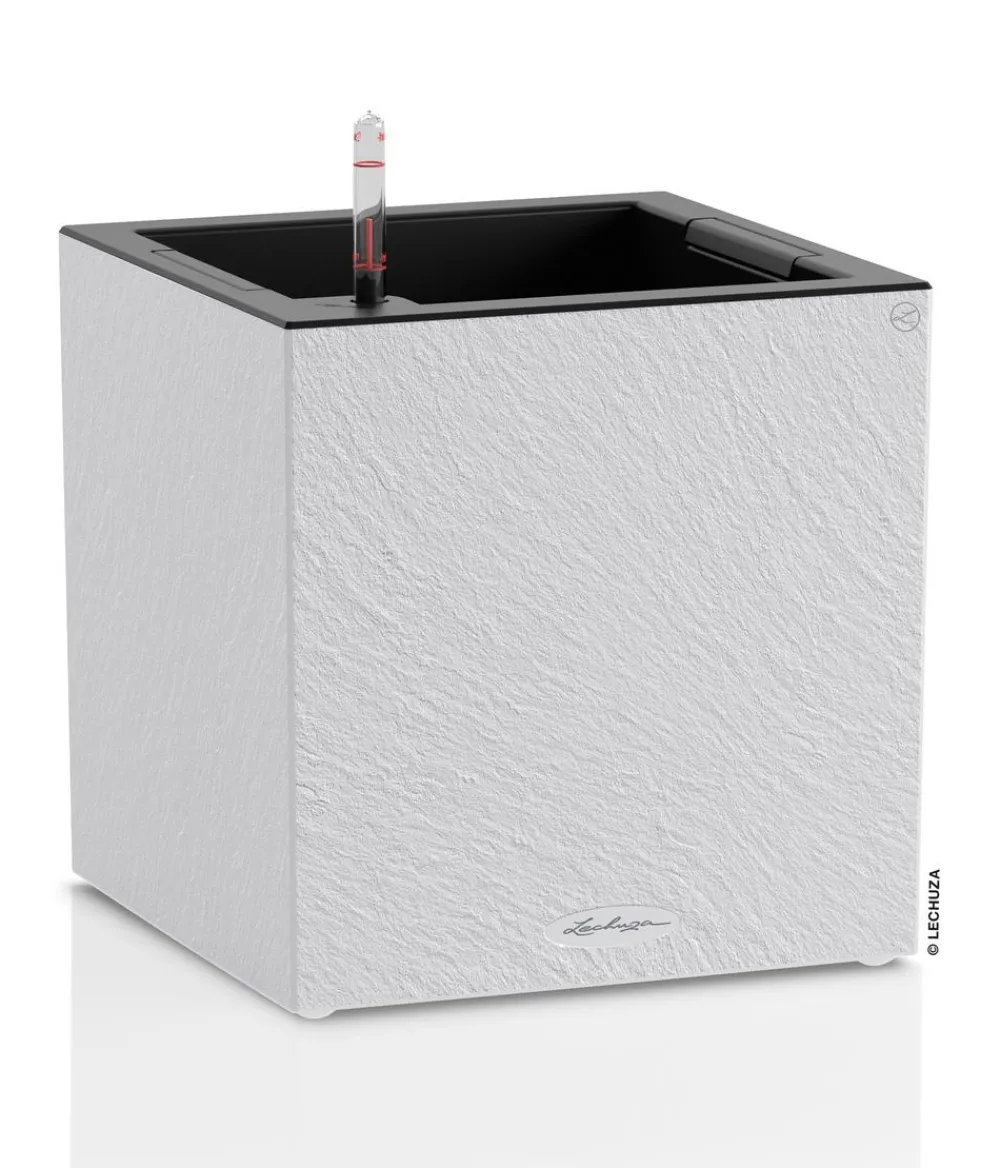 LECHUZA® Lechuza Pflanzgefäße & Töpfe > Kunststoff-Topf Canto Slatestone inkl. Pflanzeinsatz, quadratisch