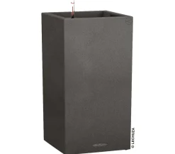 LECHUZA® Kunststoff-Topf Canto Stone, quadratisch Dunkelgrau Online