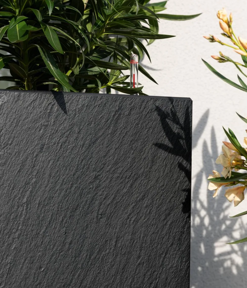 LECHUZA® Lechuza Pflanzgefäße & Töpfe|Blumentöpfe & Übertöpfe - Kunststoff-Topf Canto Stone, quadratisch Grau