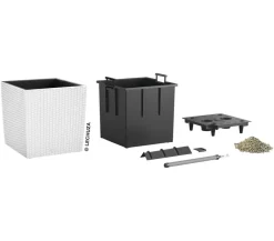 LECHUZA® Lechuza Pflanzgefäße & Töpfe|Blumentöpfe & Übertöpfe > Kunststoff-Topf Cube Cottage, quadratisch