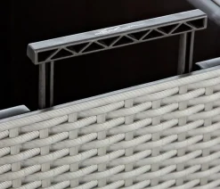 LECHUZA® Kunststoff-Topf Cube Cottage, quadratisch Hellgrau Best