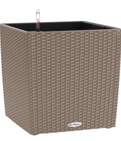 LECHUZA® Kunststoff-Topf Cube Cottage, quadratisch Hellbraun Sale