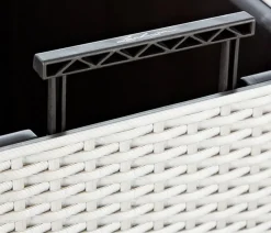 LECHUZA® Lechuza Pflanzgefäße & Töpfe|Blumentöpfe & Übertöpfe - Kunststoff-Topf Cube Cottage, quadratisch Weiß