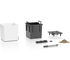 LECHUZA® Lechuza Pflanzgefäße & Töpfe - Kunststoff-Topf Cube, rechteckig Weiß