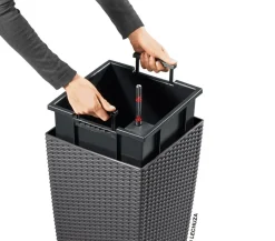 LECHUZA® Lechuza Pflanzgefäße & Töpfe|Blumentöpfe & Übertöpfe > Kunststoff-Topf Cubico Cottage, konisch