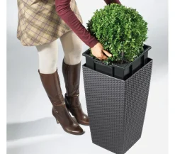 LECHUZA® Lechuza Pflanzgefäße & Töpfe|Blumentöpfe & Übertöpfe > Kunststoff-Topf Cubico Cottage, konisch