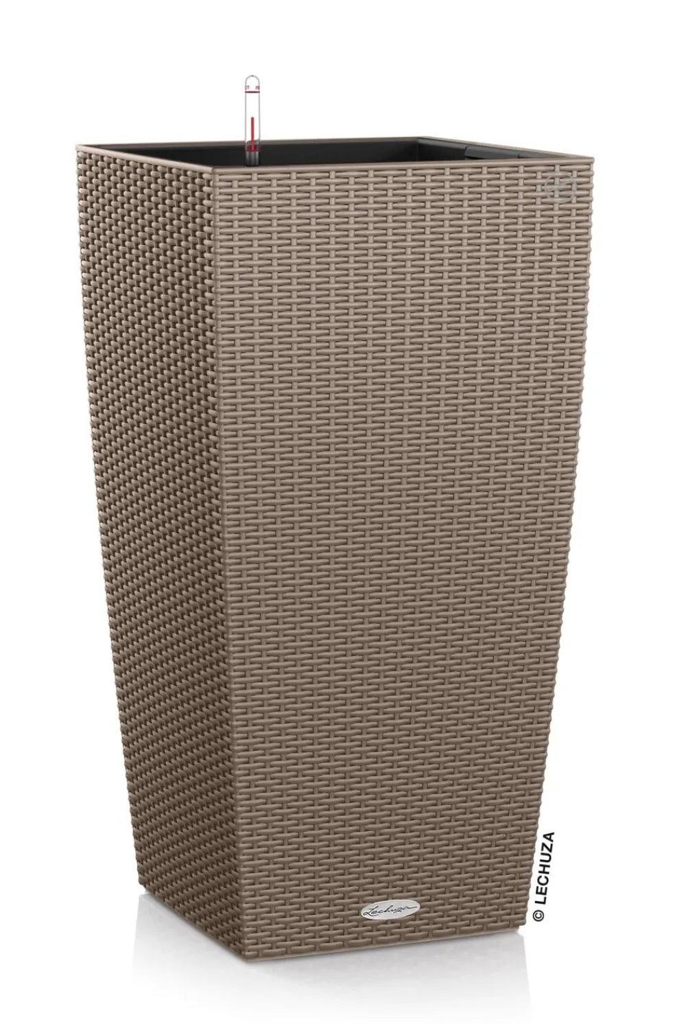 LECHUZA® Kunststoff-Topf Cubico Cottage, konisch Hellbraun Discount