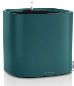 LECHUZA® Kunststoff-Topf PILA Color Planter, quadratisch, ca. B35/H33/T35 cm Dunkelblau Discount