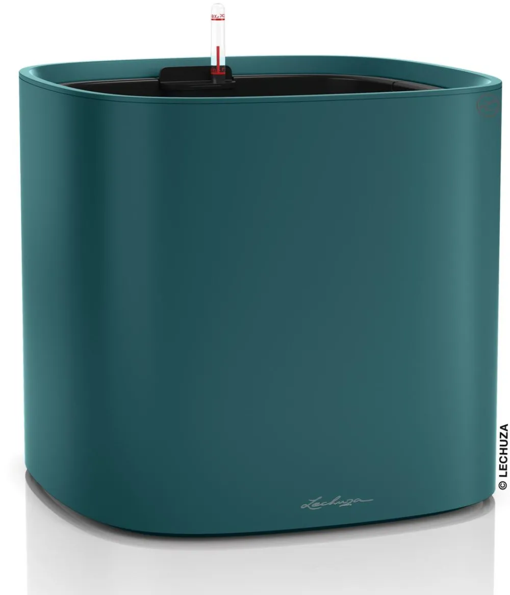LECHUZA® Kunststoff-Topf PILA Color Planter, quadratisch, ca. B35/H33/T35 cm Dunkelblau Discount