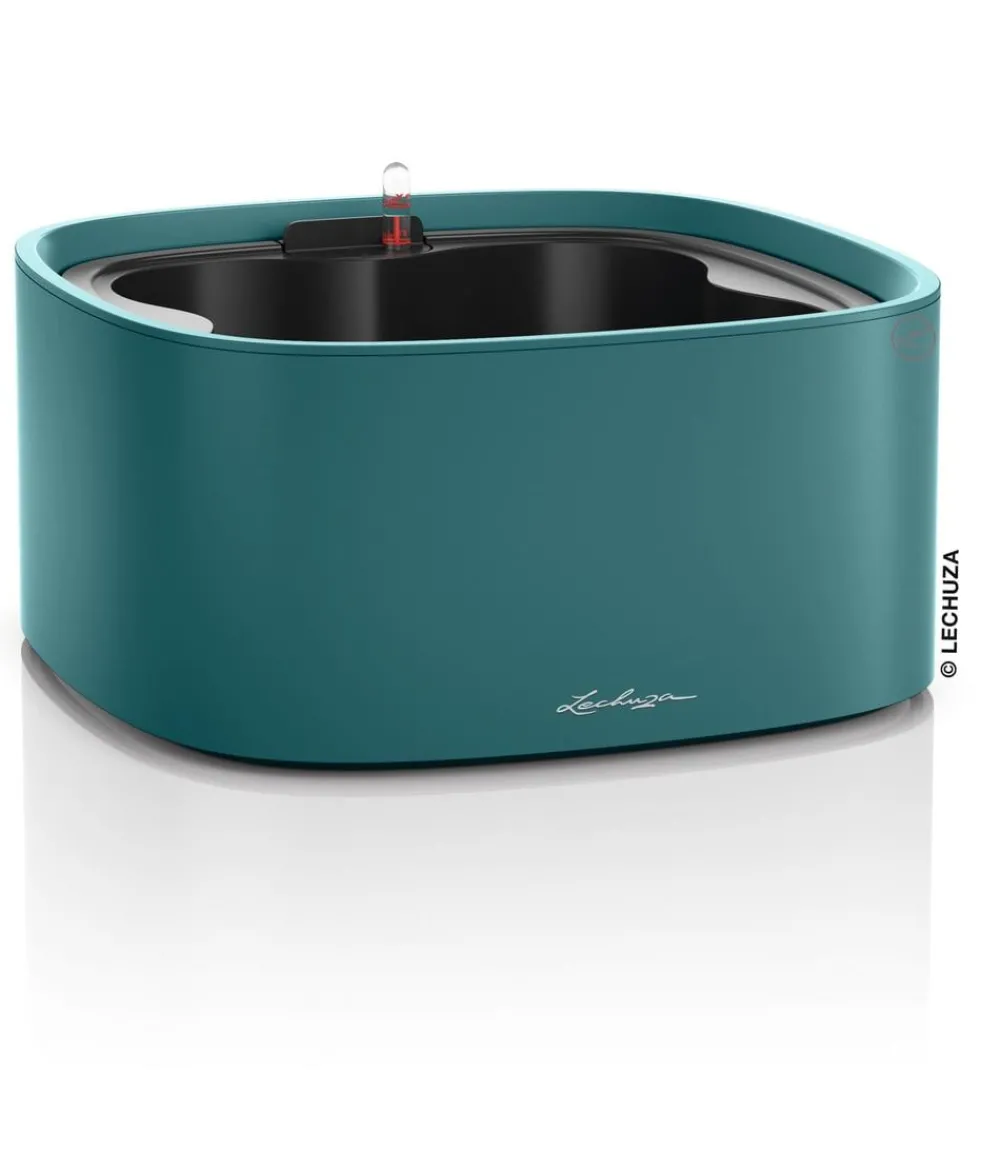LECHUZA® Lechuza Pflanzgefäße & Töpfe - Kunststoff-Topf PILA Color Stick-System, quadratisch, ca. B35/H16,6/T35 cm Dunkelblau