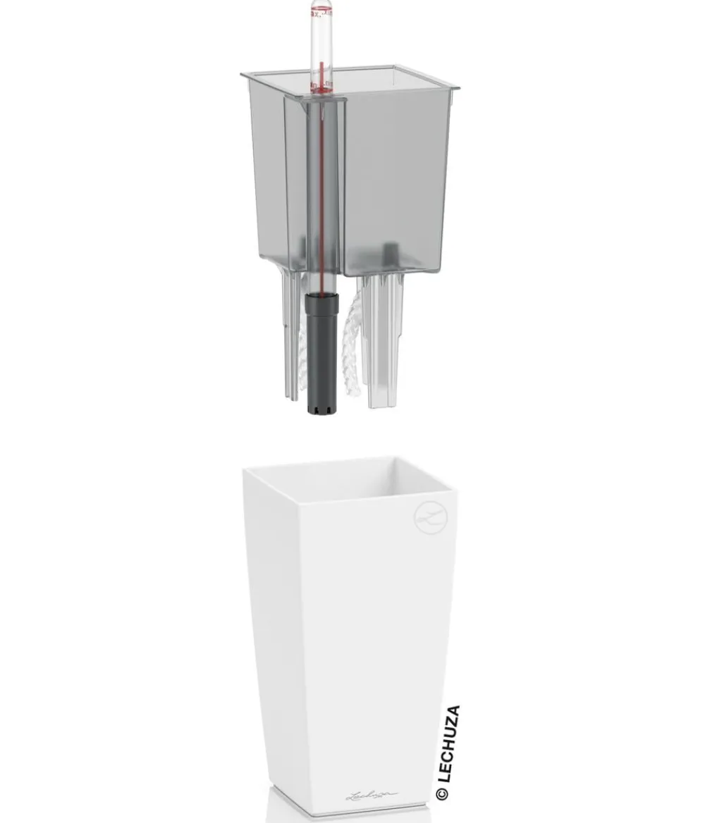 LECHUZA® Lechuza Tischgefäße|Lechuza Pflanzgefäße & Töpfe > MAXI/MINI-CUBI, All-in-One-Set, matt