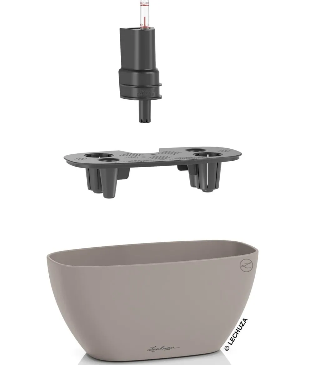 LECHUZA® NAVIO Color, All-in-One Set Taupe Outlet