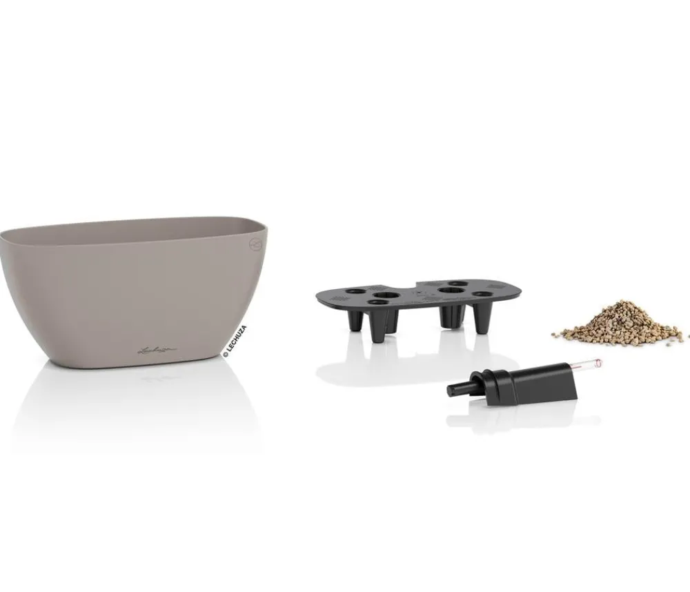 LECHUZA® NAVIO Color, All-in-One Set Taupe Outlet