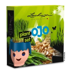 LECHUZA® Gartenspielgeräte|Spielzeug - OJO Pflanzset mit Weizengras-Samen, ca. B25/H24/T6 cm Bunt