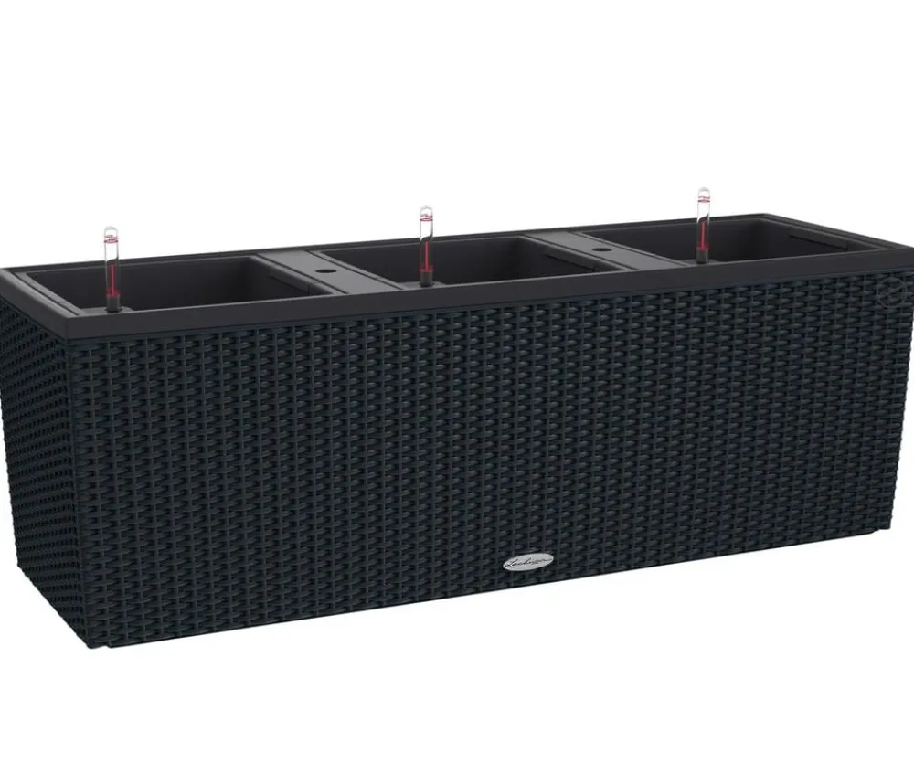 LECHUZA® Pflanzkübel & Blumenkästen|Lechuza Pflanzgefäße & Töpfe > Polyrattan-Kasten Trio Cottage, rechteckig