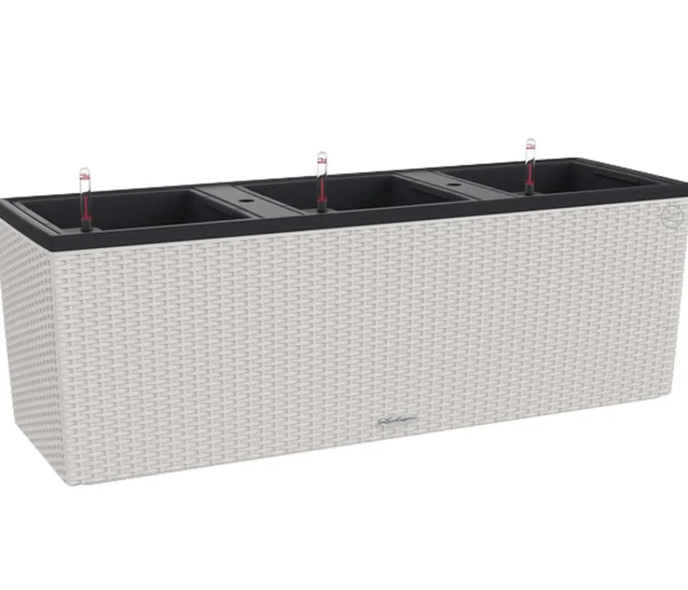 LECHUZA® Pflanzkübel & Blumenkästen|Lechuza Pflanzgefäße & Töpfe > Polyrattan-Kasten Trio Cottage, rechteckig