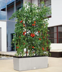 LECHUZA® Polyrattan-Kasten Trio Cottage, rechteckig Hellgrau Clearance