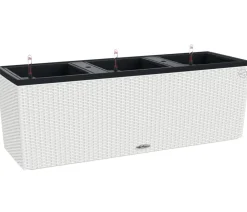 LECHUZA® Polyrattan-Kasten Trio Cottage, rechteckig Weiß Online