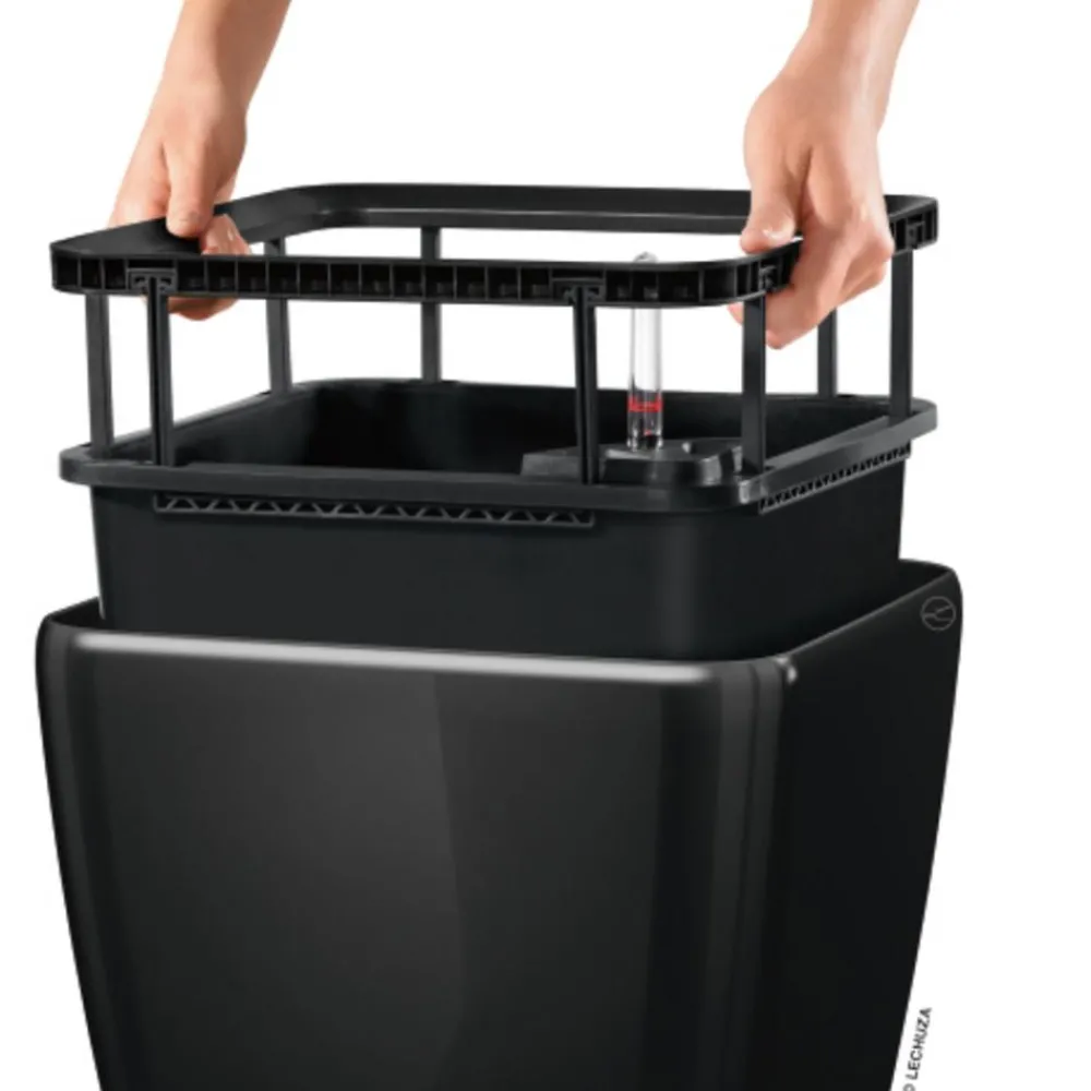 LECHUZA® Lechuza Pflanzgefäße & Töpfe|Lechuza Tischgefäße > QUADRO LS, All-in-One-Set