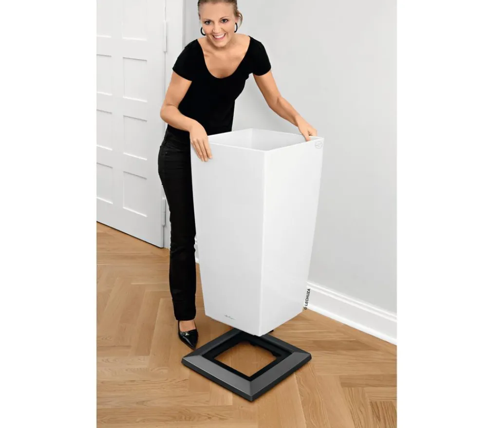 LECHUZA® Rolluntersetzer|Lechuza Pflanzgefäße & Töpfe - Rolluntersetzer CUBICO Dunkelgrau