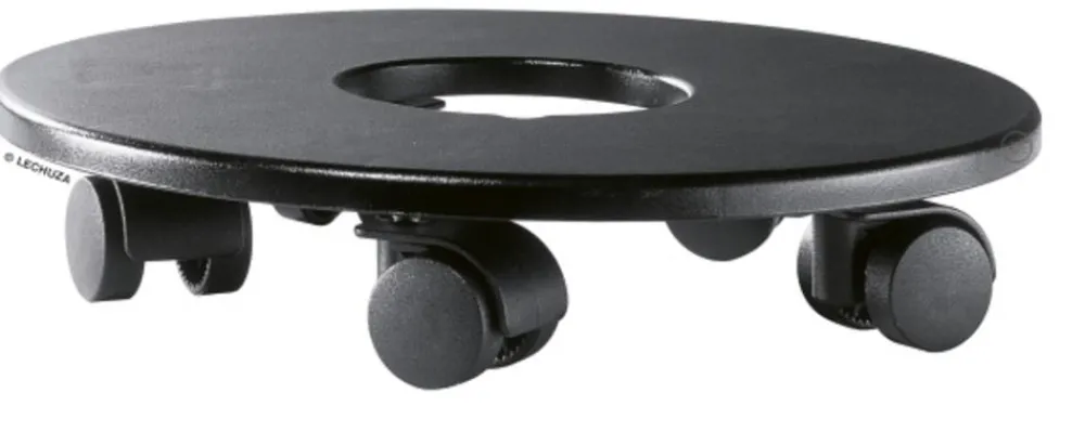 LECHUZA® Rolluntersetzer|Lechuza Pflanzgefäße & Töpfe - Rolluntersetzer für CLASSICO/QUADRO Schwarz