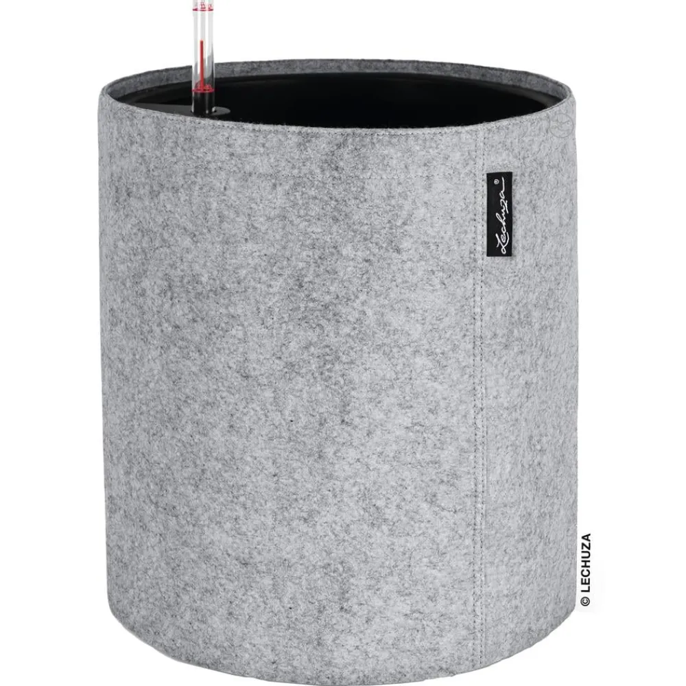 LECHUZA® TRENDCOVER Felt, All-in-One Set Hellgrau