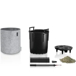 LECHUZA® TRENDCOVER Felt, All-in-One Set Hellgrau