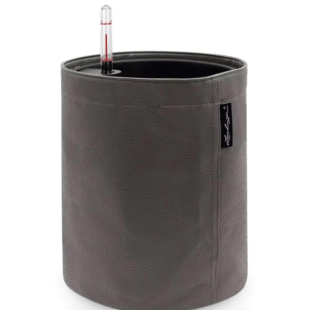 LECHUZA® TRENDCOVER Lederoptik, All-in-One Set Anthrazit Sale