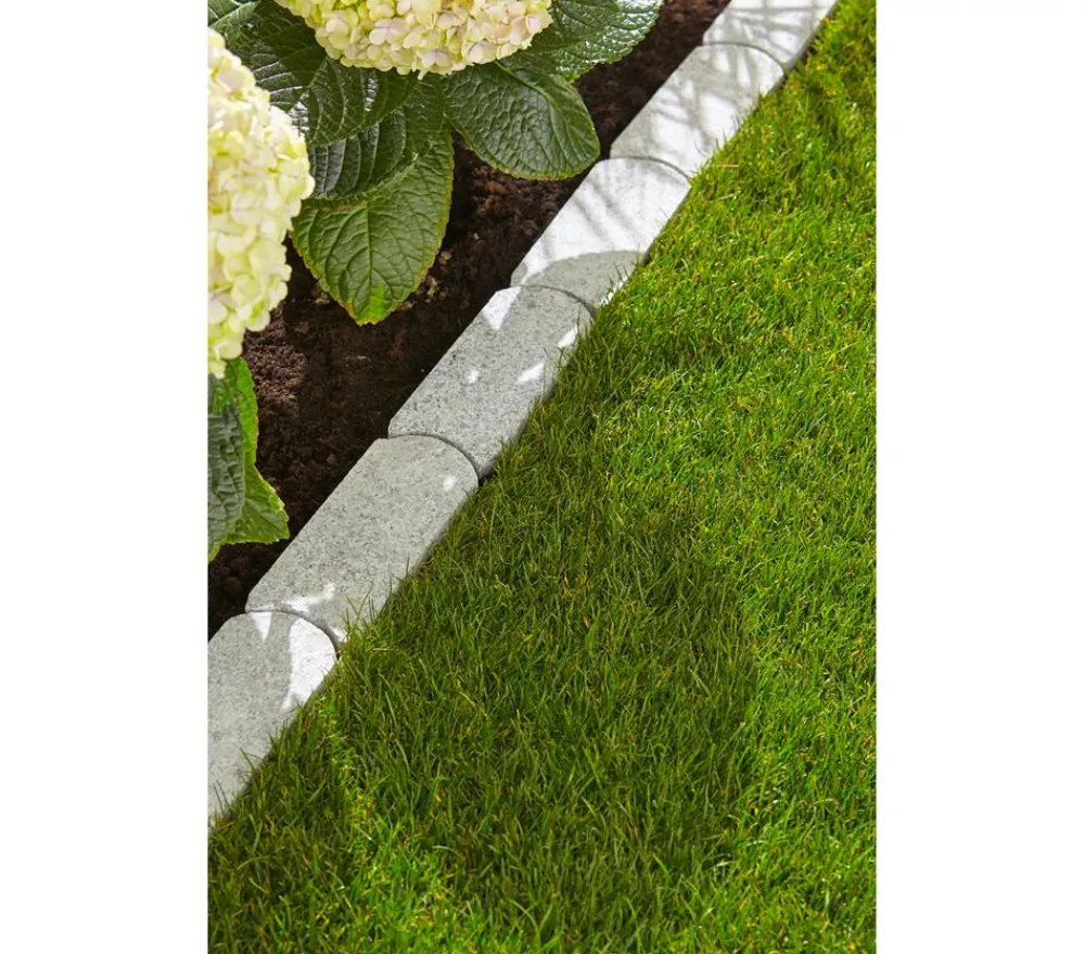 Leeder Mähkanten & Beetkanten|Steine & Terrassenplatten > Granit-Mähkante 2,5 x 10 x 24 cm