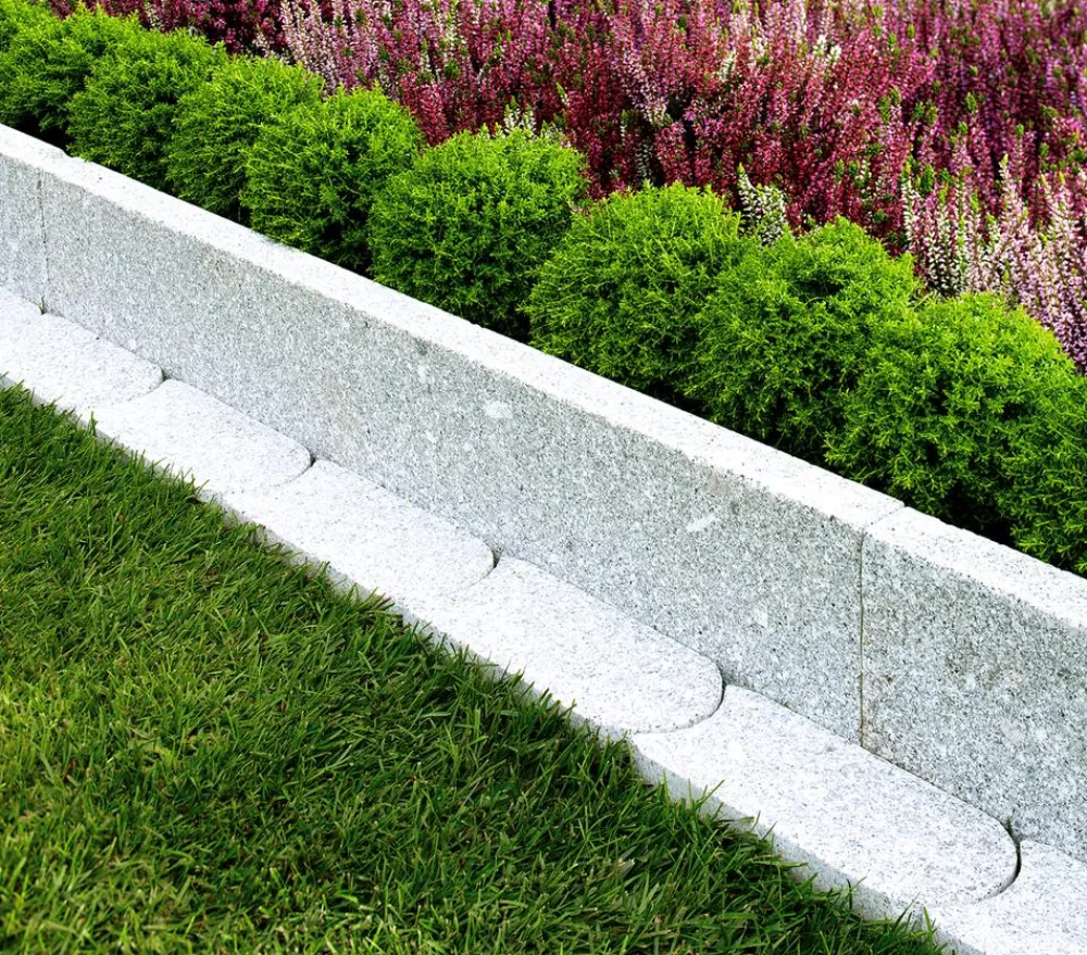 Leeder Mähkanten & Beetkanten|Steine & Terrassenplatten > Granit-Mähkante 2,5 x 10 x 24 cm
