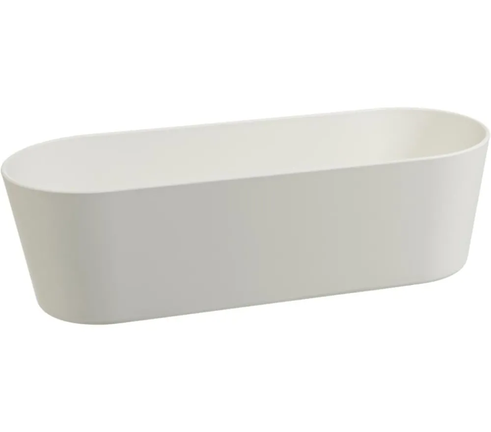 LENI Blumenampeln & -Schalen > Kunststoff-Jardiniere Flori, oval, ca. B36/H11/T14 cm