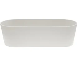 LENI Blumenampeln & -Schalen > Kunststoff-Jardiniere Flori, oval, ca. B36/H11/T14 cm