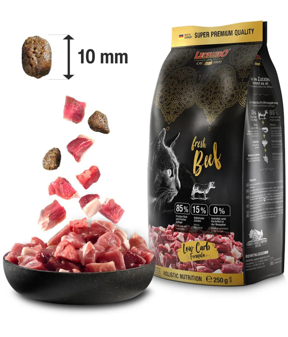 Leonardo Cat Food Trockenfutter Katze > Leonardo Trockenfutter für Katzen Adult fresh Beef, Rind